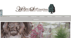 Desktop Screenshot of hedgesscottfuneralhomes.com