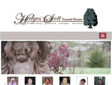 Tablet Screenshot of hedgesscottfuneralhomes.com